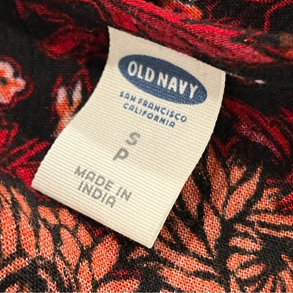 Old Navy Floral and deer print long sleeve Dress size petite small - Picture 12 of 14